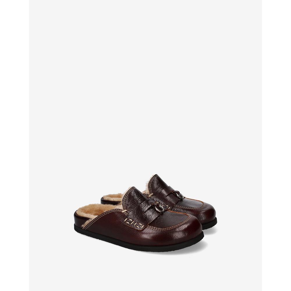 KAHVERENGİ SHEARLING MULE