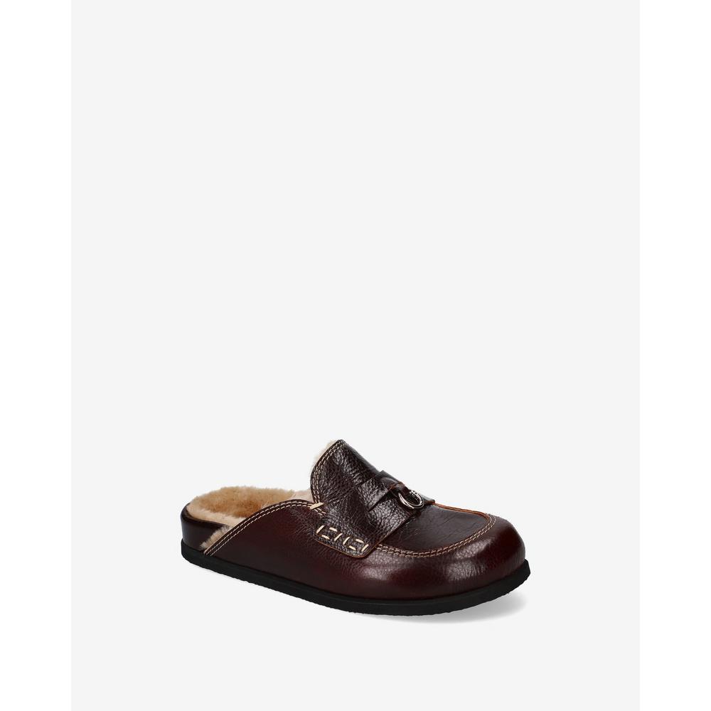 KAHVERENGİ SHEARLING MULE