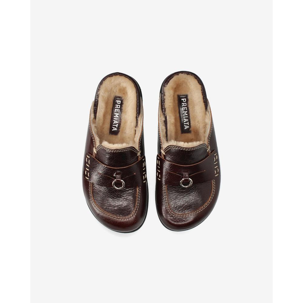 KAHVERENGİ SHEARLING MULE